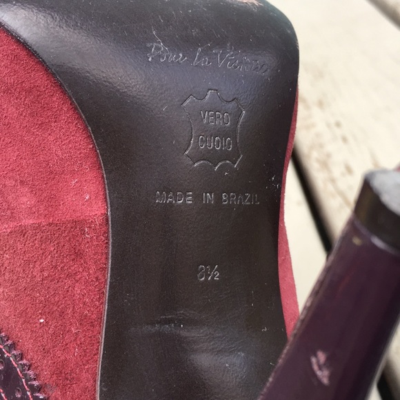 Red purple Mary Jane Pour La Victoire 8.5 - Picture 13 of 14